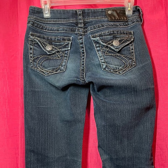 SILVER SUKI LOW RISE BOOTCUT SIZE 26 - Picture 11 of 14